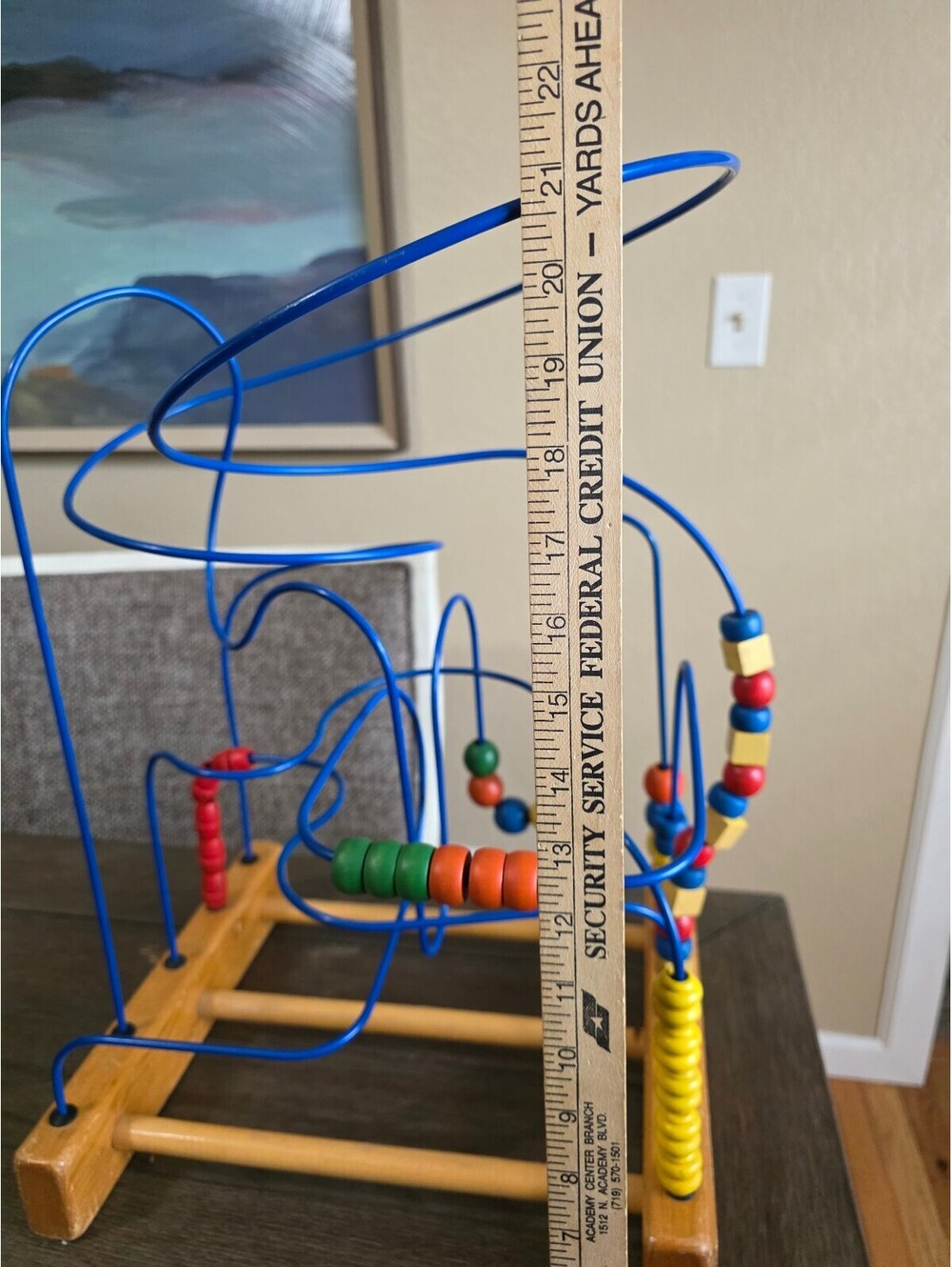 Vintage The Original Supermaze Wooden Bead Maze Toy